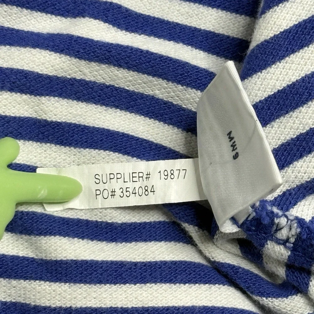 Polo Ralph Lauren Men's L Blue White Striped Polo Shirt Red Pony Cotton Preppy